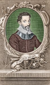 Sir Francis Drake (1540-1596) angol navigátor portréja. alkotó: Unknown artist