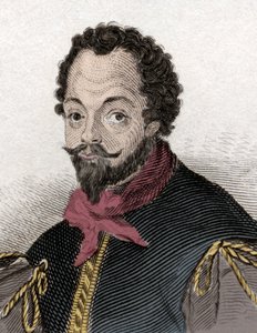 Sir Francis Drake (1540-1596) angol magántulajdonos és navigátor portréja. századi metszet. alkotó: Unknown artist