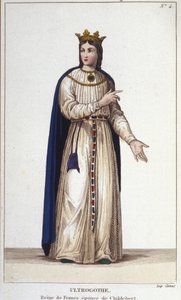 Ultrogothe francia királynő és Childebert felesége portréja 1. alkotó: Unknown artist