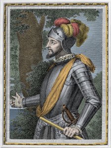 Vasco Nunez de Balboa spanyol hódító (1475-1517) portréja – Metszet XIX. alkotó: Unknown artist