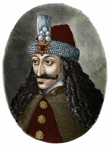 III. Vlad Tepes, a karcoló vagy Drakula (1431-1476) portréja, aki ihlette Bram Stokert az 1897-ben írt Drakula karakterében. alkotó: Unknown artist