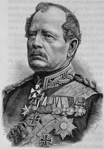 Werder portréja. 19. századi metszet. alkotó: Unknown artist