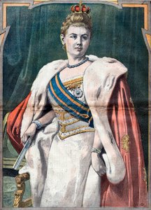 Wilhelmina, Hollandia királynője 1890 és 1948 között (nyomat) alkotó: Unknown Artist