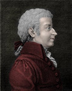 Wolfgang Amadeus Mozart fiatal (1756-1791) zeneszerző portréja. alkotó: Unknown artist
