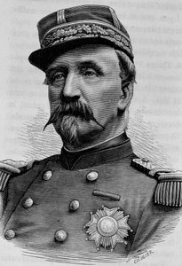 Aumale hercegének (Charles de Lorraine) portréja (1822 - 1897). század végi metszet a „Histoire de France”-ban, H. Martin. alkotó: Unknown artist