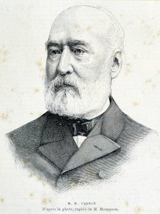 Lazare Hippolyte Carnot (1801-1888) francia politikus portréja. Metszet Mourgeon fényképe után. alkotó: Unknown artist