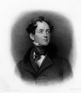 Thomas Moore (vagy Thomas More) (1779-1852) ír költő portréja, metszet a XIX. alkotó: Unknown artist