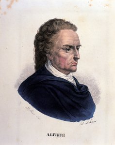 Vittorio Alfieri olasz költő és drámaíró portréja (1749-1803) Metszet a XIX. alkotó: Unknown artist