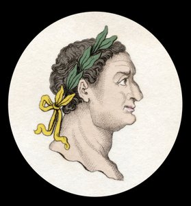Titus római császár portréja (39-81). (Titus Flavius Sabinus Vespasianus). századi metszet. alkotó: Unknown artist