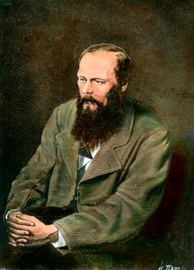 Fjodor Dosztojevszkij (Dosztojevszkij vagy Dosztojevszkij) orosz író (1821-1881) portréja. alkotó: Unknown artist