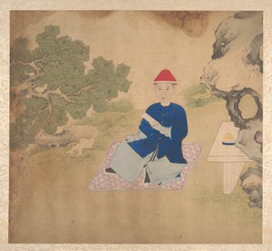 Családtagok portréi, 19. század közepe (tizenkilenc lapból álló album; tus és szín, selyem) alkotó: Unknown Artist