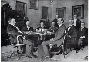 McKinley elnök és kabinetje a Fehér Házban alkotó: Unknown artist