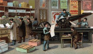 Nyomtatás Franciaországban a XIX. század végi kromolitográfiája alkotó: Unknown artist