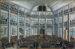 Charenton protestáns temploma, a Barátok könyvéből, Spira alkotó: Unknown artist