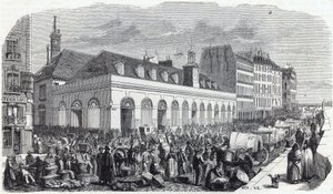 Quai des Augustins: Völgy séta – Edmond Texier metszet „Tableau-de-Parisban” alkotó: Unknown artist
