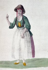 Quaker nő - rajz, deb. 19. század alkotó: Unknown artist