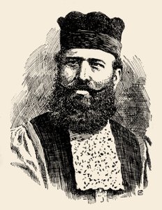 Benjamin Artom rabbi volt a nagy-britanniai spanyol és portugál zsidók hahámja. alkotó: Unknown artist