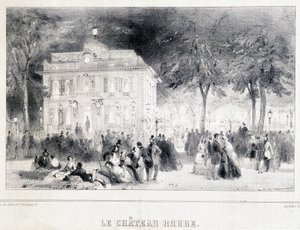 Fogadás a vörös kastély előtt. alkotó: Unknown artist
