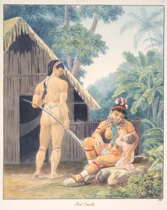 Red Caribs, c.1843-50 (watercolour) alkotó: Unknown artist