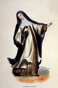 Vallásos maronita. Metszet egy vallási rendekről szóló albumból, Párizs alkotó: Unknown artist