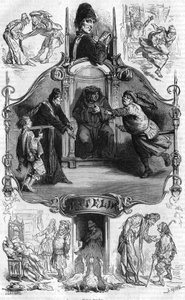 A „Patelin mester bohózatáról” híres Patelin mester ábrázolása, amely egy ügyvéd és pásztor ügyfelének szerencsétlenségeit meséli el. századi metszet. alkotó: Unknown artist