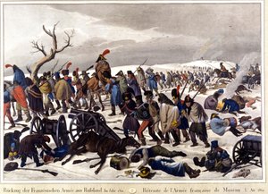 1812-ben visszavonták a moszkvai francia hadseregtől. Metszet 19. század. alkotó: Unknown artist