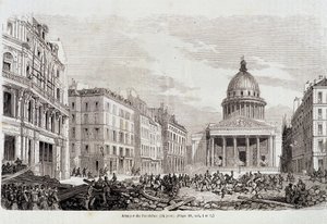 1848-as forradalom: Pantheon támadása 1848. június 24-én – a „kortárs néptörténetben”” alkotó: Unknown artist