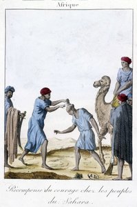 Jutalom a bátorságért a Szahara népei között - Metszet alkotó: Unknown artist