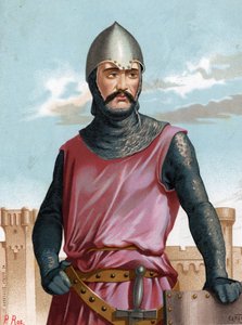 Rodrigo Dìaz de Vivar, a Cid Campeador spanyol hős (1043-1099) néven ismert.Az árnyalatok és a Nők után híres Barcelona 1877. alkotó: Unknown artist