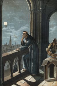 Roger Bacon oxfordba. Ferences szerzetes, teológus, filozófus és angol tudós (Ilchester, Somerset, 1214 körül Oxfordban alkotó: Unknown artist