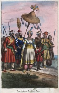 Roshanara Begum 1617-1671 (Roshan Ara Begum) - A Mogul Birodalom császári hercegnője - metszet a „Válaszok és szokások az Univerzum minden népének” könyvéből. Ez a kormányzás, a törvények, a milícia, a legtöbb nemzet vallásának története a legtöbb királytó alkotó: Unknown artist