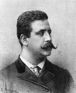 Ruggero Leoncavallo. olasz zeneszerző (1858-1919). alkotó: Unknown artist