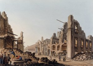 Az 1783-as messinai (Messina) földrengés által okozott romok. A „Kilátások az oszmán uradalmakban, Európában, Ázsiában és néhány mediterrán szigeten” című részben alkotó: Unknown artist