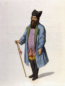 Kaluga orosz kereskedője. Metszet 1802. alkotó: Unknown artist