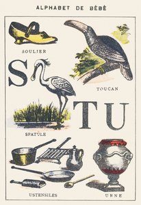 S T U: cipő, spatula, tukán, edények, urna alkotó: Unknown artist