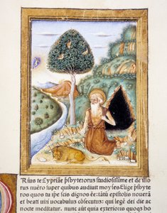Szent Jeromos - miniatűr alkotó: Unknown artist