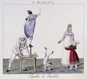 Saltimbanks: A gyertyatartó mérlege - „A jó műfajban””, deb. 19. század alkotó: Unknown artist
