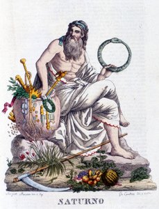 Szaturnusz. Latinul Saturnus (a görög Cronos istennek felel meg). alkotó: Unknown artist