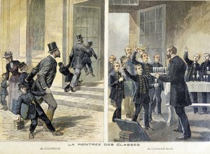 Iskola: vissza az iskolába tegnap és ma – a Petity Journalban alkotó: Unknown artist