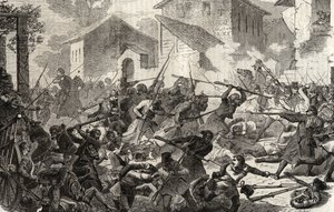 A második olasz szabadságharc Turbigói csata, június 3 alkotó: Unknown artist