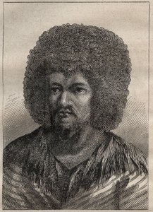 James Cook kapitány (1728-1779) második útja (1772-1775): O-Too (O Too), Tahiti királyának portréja – az illusztráció a „18. századi nagy tengerészek” című könyvből vett. alkotó: Unknown artist