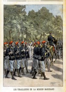 Szenegáli Tirailleurs de la Mission Marchand à Paris – az 1899.07.23-i „” Le petit Journal”-ban alkotó: Unknown artist