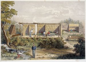 Telepesek tábora Kanadában – William Hickman, szerk. Halifax alkotó: Unknown artist