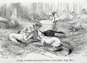 Sophie és a farkas – Hachette Ségur grófnőjének „Szófi szerencsétlenségei” című művében alkotó: Unknown artist