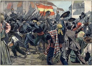 Spanyol-amerikai háború vagy kubai függetlenségi háború (1868-1898) Spanyolország és Észak-Amerika között alkotó: Unknown artist