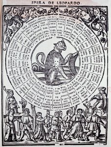 Sphere du Leopard „” Triomphe de la fortune” (Szerencse diadala), Sigismondo Fanti (16. század) 1526 Velence, Marsi könyvtár alkotó: Unknown artist
