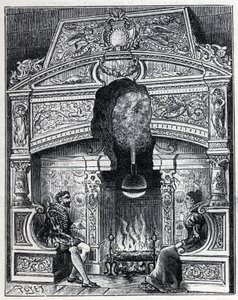 Gőz és naphő: Eolipil kandalló, gőz- és reakciógép rendszer, amelyet eredetileg Alexandriai Heron (i. e. 80) tervezett. Metszet a "" La Nature"-be alkotó: Unknown artist