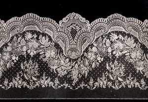 Kormánykerék: Brüsszeli alkalmazás, tüllre. Második Birodalom. alkotó: Unknown artist