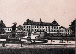 Stockholm, Svédország: kilátás Drottningholm várára (Castle Drottningholms). in "" A világ 168 nézetet szemléltet"" Keltezés nélküli (XIX. század vége) alkotó: Unknown artist