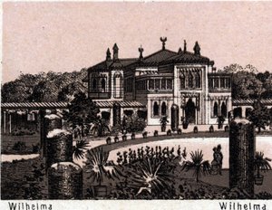 Stuttgart, Németország: kilátás Wilhelmára. in "" A világ 168 nézetet szemléltet"" Keltezés nélküli (19. század vége) alkotó: Unknown artist